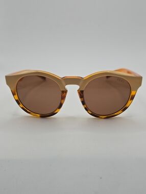 Zeal Polarized Crowly Round Amber Tortoise Sunglasses